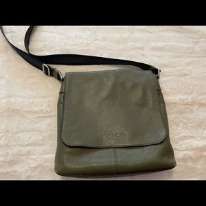 Olive Green Coach Messenger Purse